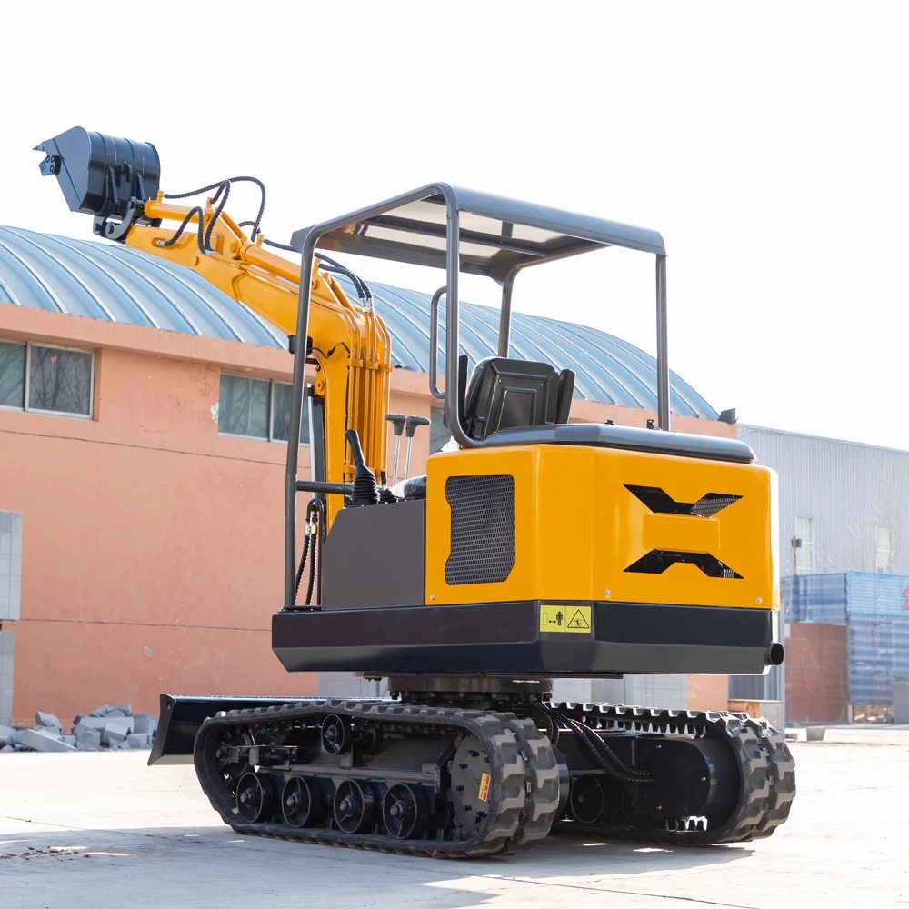 Excavator Mini Diesel HW-18S, Crawler Hidrolik, Penggali Kecil 2 Ton, Traktor Pertanian, Bersertifikat CE EPA, Pabrik Cina, Penjualan Kustom