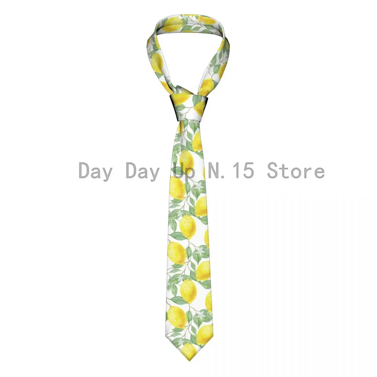 

Mens Tie Classic Skinny Lemon And Leaf Neckties Narrow Collar Slim Casual Tie Accessories Gift