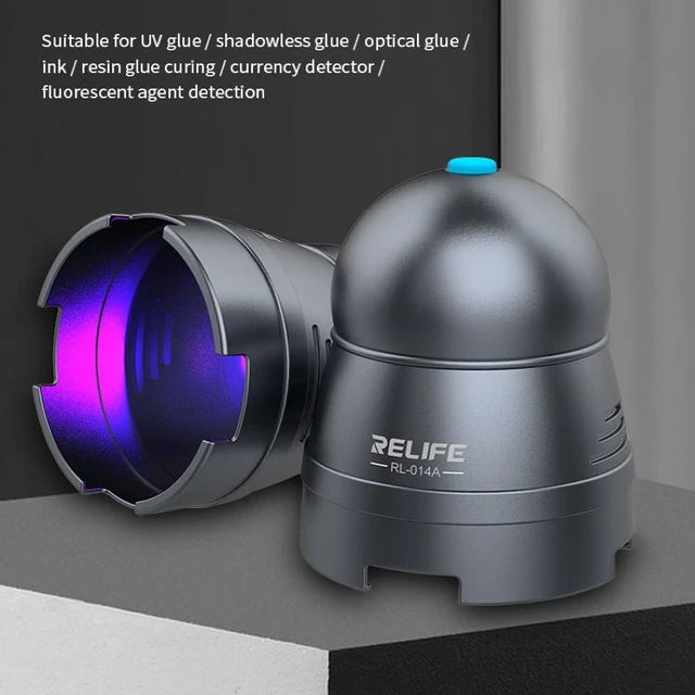 RELIFE RL-014A Lampy utwardzające UV USB LED High Power T6 Szybki klej Zielony olej Fioletowy światło utwardzające Lampa naprawcza płyty głównej telefonu