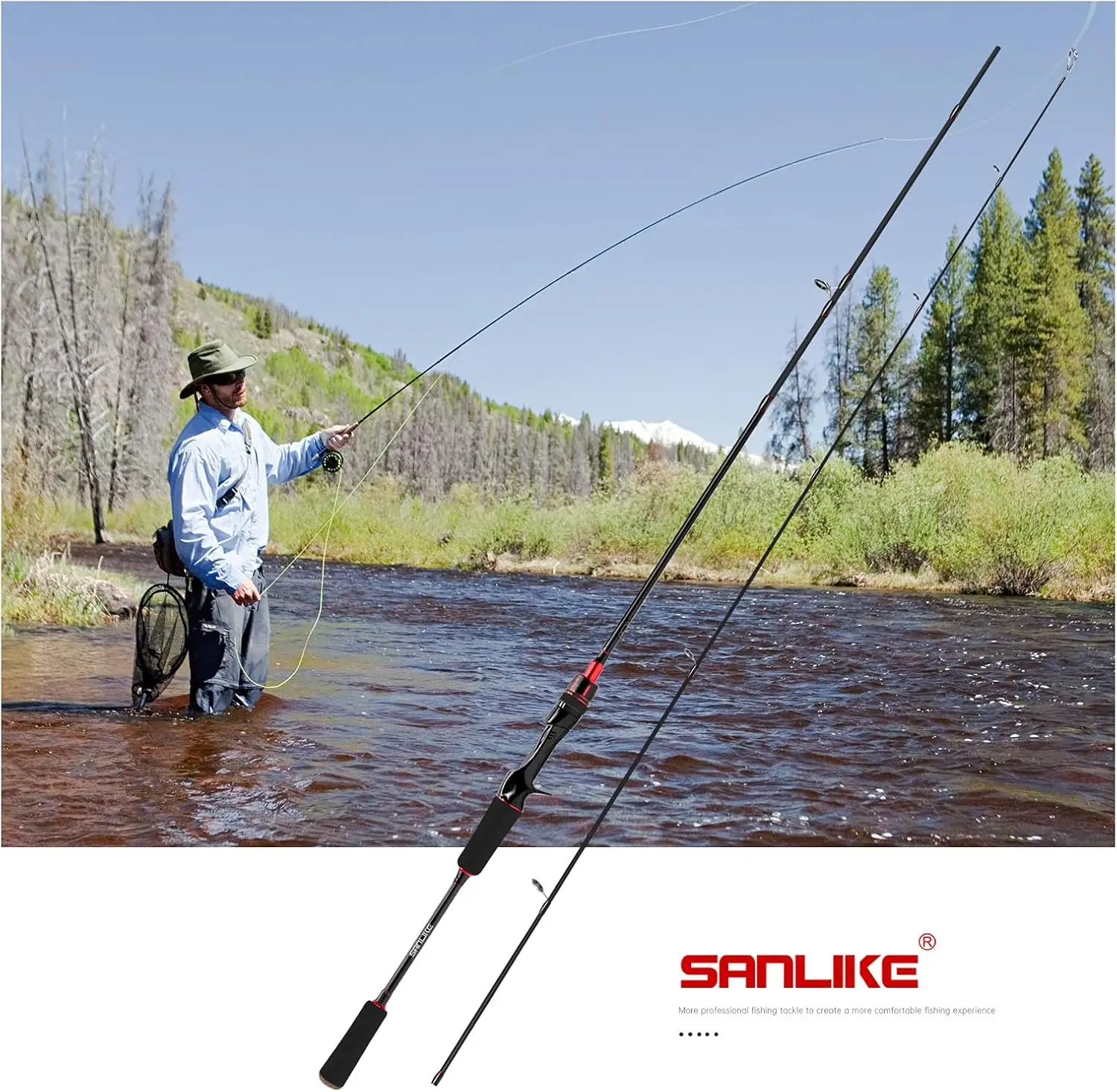 SANLIKE Egging Rod Seabass Rod Bay Lod خفيفة الكربون O دليل قضيب مسبوك مع سماعة واحدة إيفا قبضة الصيد رود المدمجة مياه البحر 1.8 متر/2.1 متر/2.4 متر #6