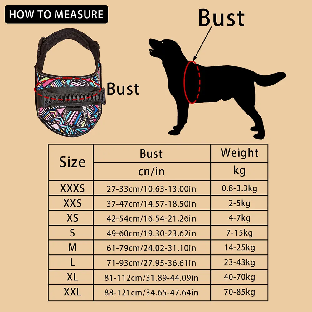 Pet Customizable Harness Vest For Small Medium Large Dog Classic Luxury Walking Dog Harness Adjustable No pull Safe Pet Supplies