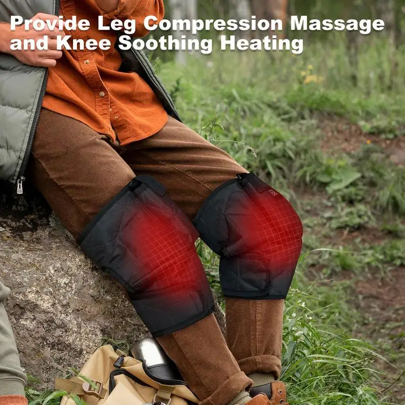 

3 Levels Temp Knee Brace Wrap Pad Heater Motorcyclist Knee Pads Heating Warmer Comfortable Motorcycle Riding Heated Knee Pads