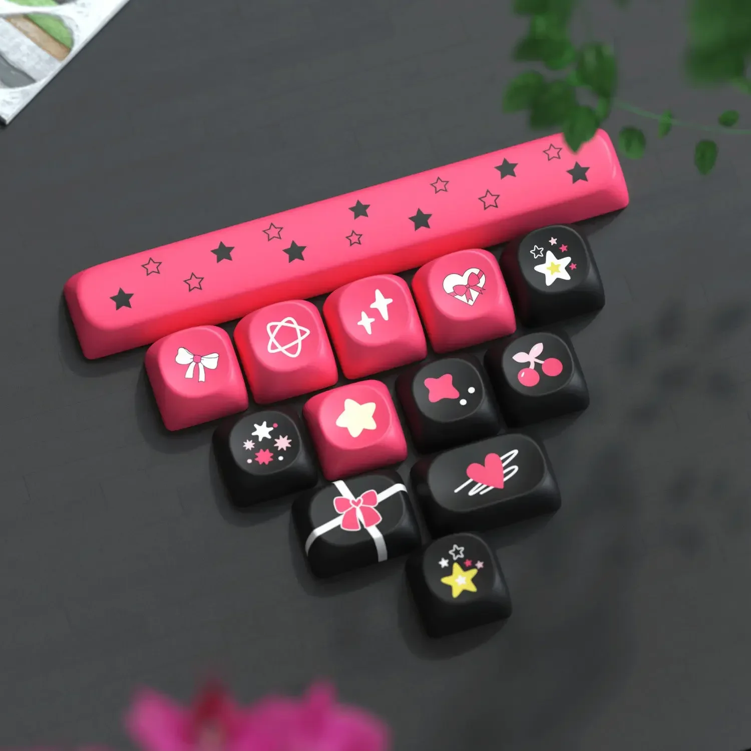 Girl Keycaps PBT SOA 125 Keys Cute for 60/64/84/98/108 Gaming Mechanical Keyboard MX Switch