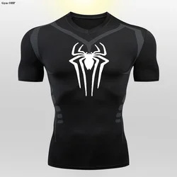 T-shirt de compression sportif pour homme, survêtement Jiu Jitsu Rashguard, chemises de course, musculation, entraînement, salle de sport, fitness, 2099