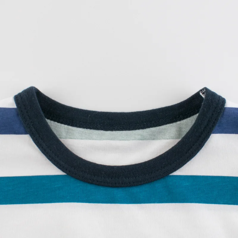 2-8T Toddler Kid Baby Boys Girls Clothes Cotton Striped Infant tshirt Short Sleeve Summer Childrens T Shirt Casual Plain Outfit