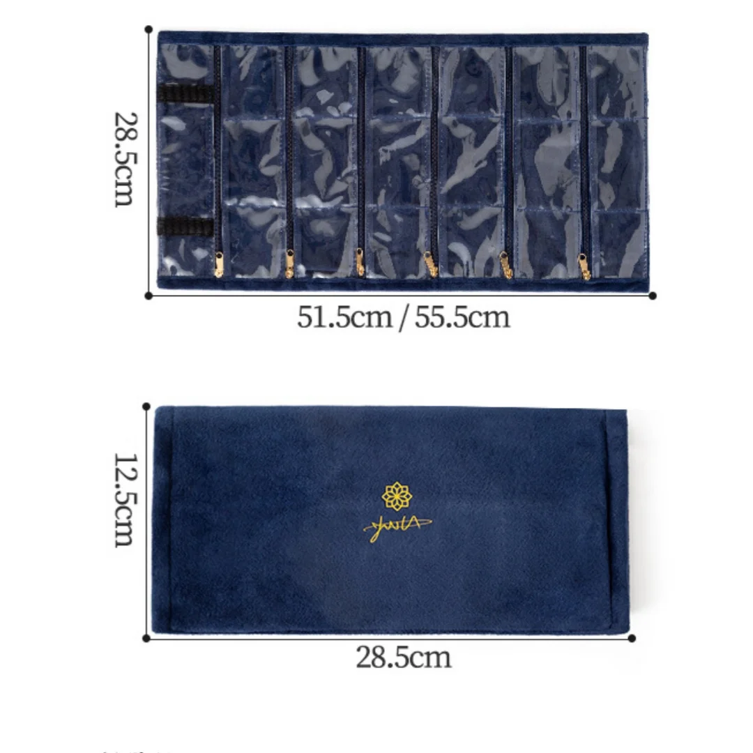 

Роскошный органайзер для ювелирных украшений: мягкий бархатный мешочек для хранения ожерелий, колец, сережек, дорожный органайзер для украшений, идеальный подарок для повседневного использования.