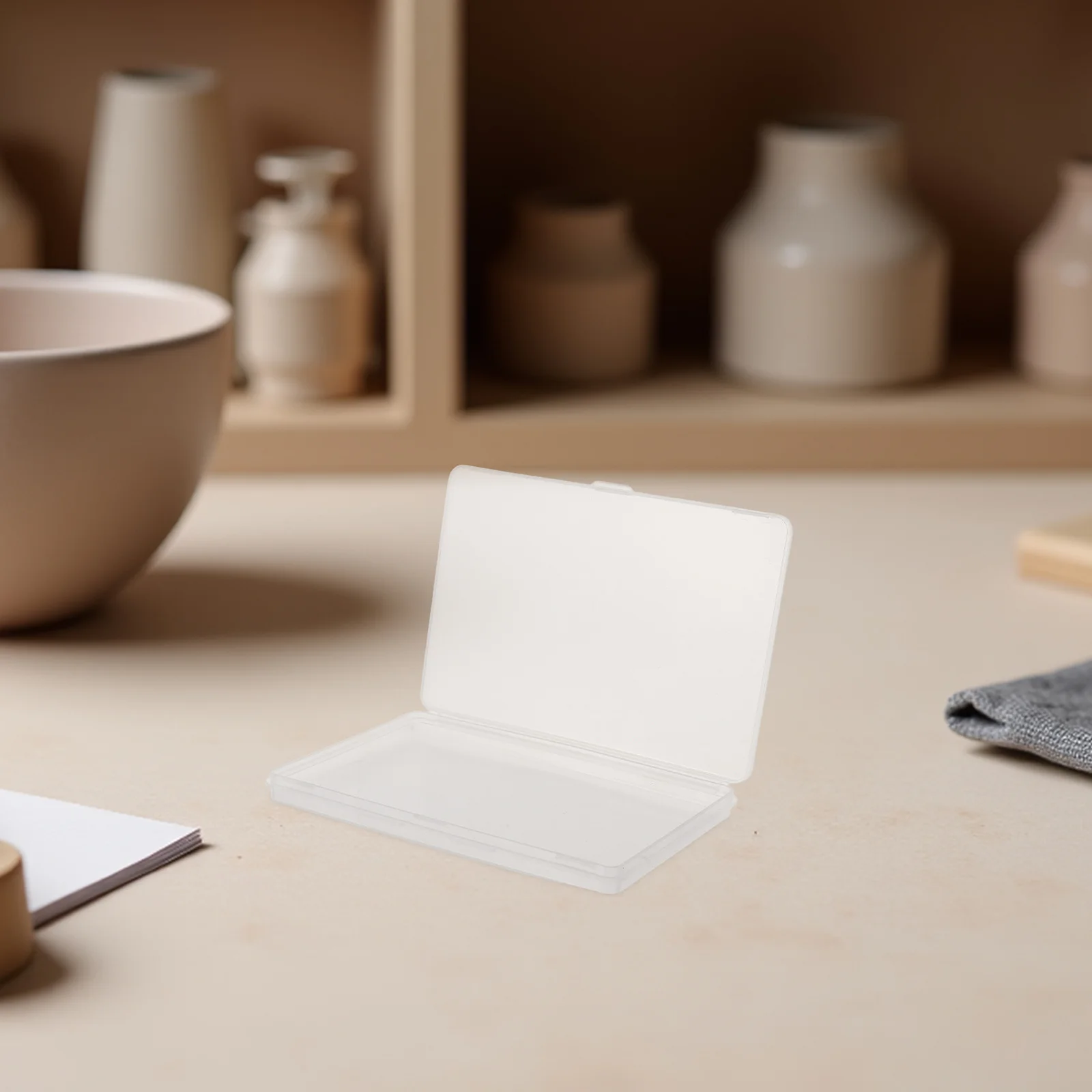 

6Pcs Paint Organizer Box Transparent Mini Palette Portable Watercolor Palette Empty with Lid Travel Art Paint Storage Container