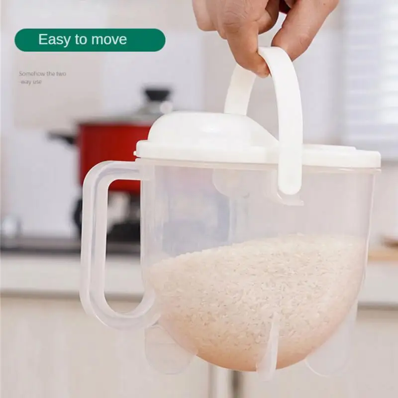 Factory spot rice washing creative household kitchen gadgets lazy people washing rice sieve convection rice washing machine With