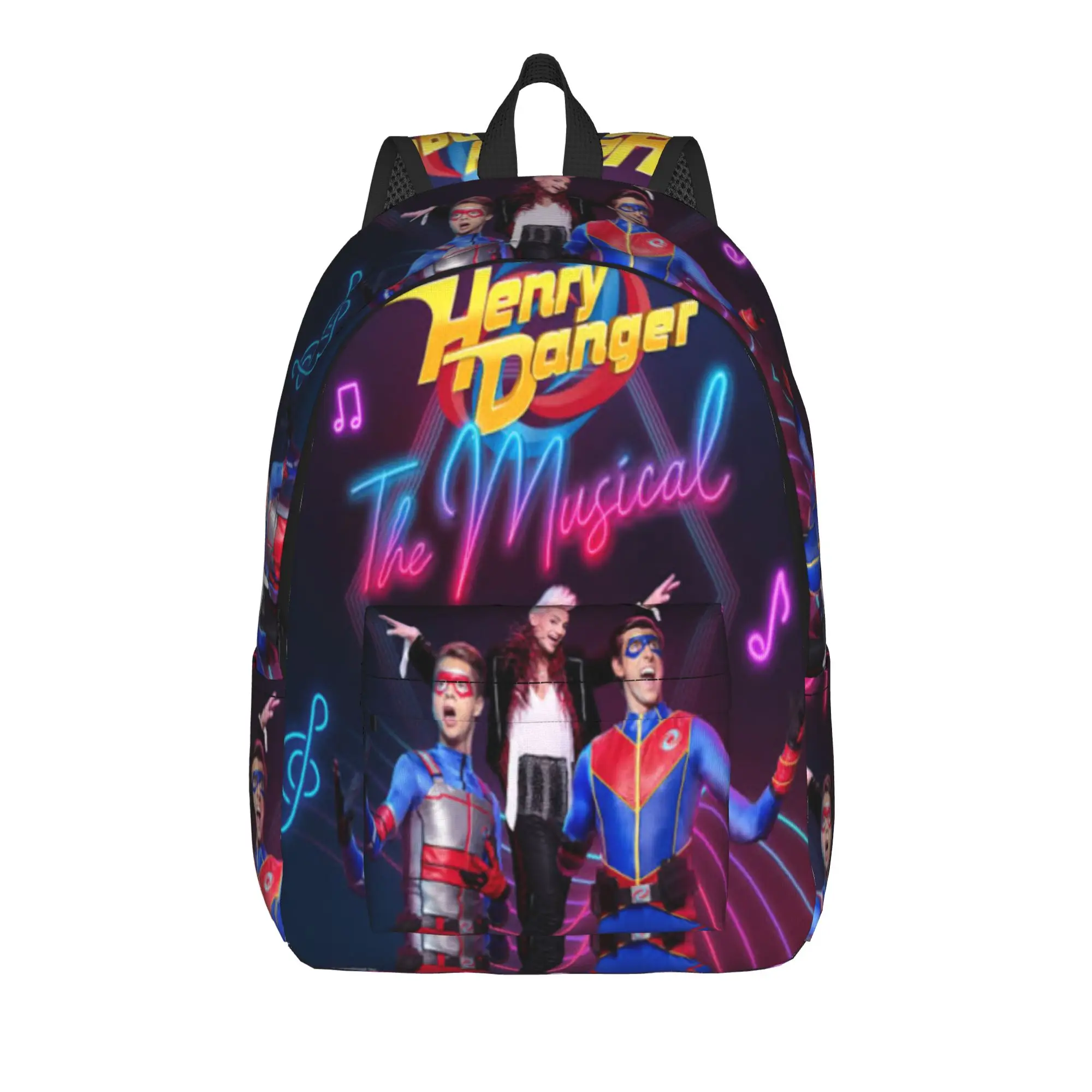 Captain Henry And Kid Danger  Backpack for Men Women Casual Student Work Daypack  Laptop Canvas Bags Sports