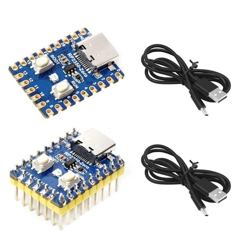 

RP2350 Zero Microcontroller Board With Two ARM CortexM33 And RISC V Cores 150MHz Clock Speed Integrated 520KB SRAMs