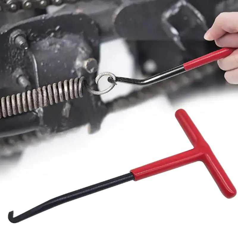 Motorcycle Exhaust Spring Hook T Shaped Handle Exhaust Pipe Spring Puller Installer Hooks Repair Tool for Springs Removal 1/2pcs