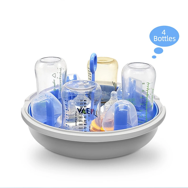 2022 New Baby Bottle Disinfection Box High Temperature Nipple Sterilizer Infant Bottle Holder Storage Box Microwave Steriliser