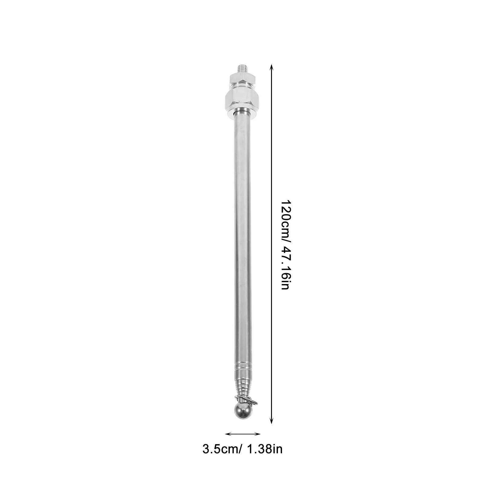 Handlebar Flagpole for Motorcycle Bike Retractable Durable Lightweight Easy Install Remove Stylish Motorcycle Flagpole