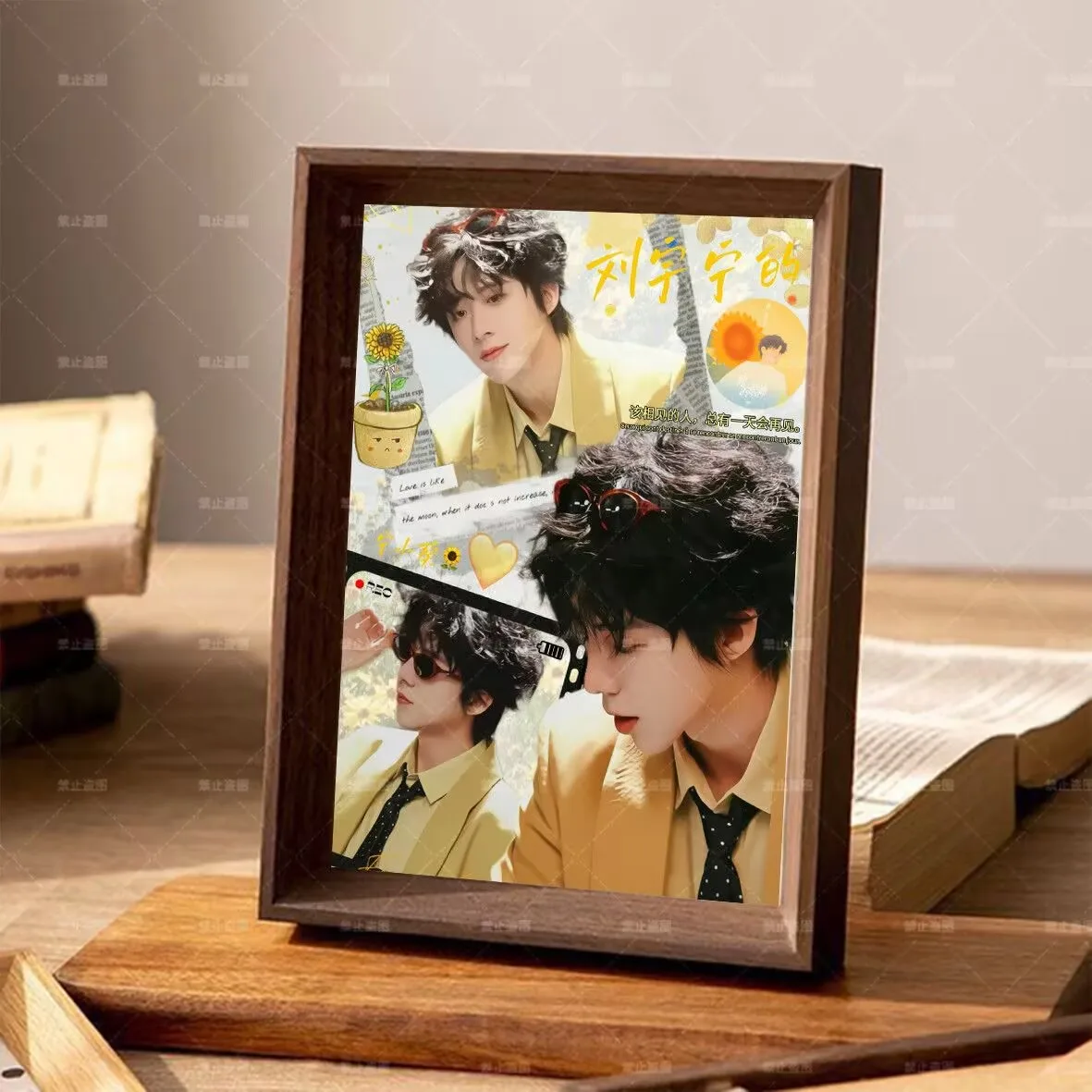 إطار صورة محيطي للحفلات الموسيقية على شكل نجمة من Liu Yuning لتزيين غرفة النوم وطاولة رائعة، هدية لأفضل صديق للإناث