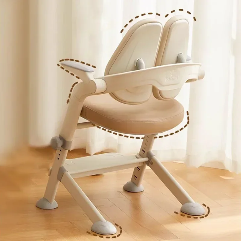 Child Room Furniture Armchair School Children Chair Designer Kids Girl Growing Safety Seats Stool Chaise Enfants Design Study LT