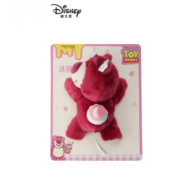 Disney Lotso Donald Duck Refrigerator Magnet Decorative Cartoon Creative Plush Magnetic Attraction Refrigerator Magnet Doll Gift