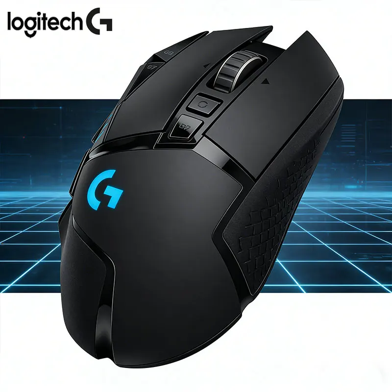 

Игровая мышь Logitech G502/G502HERO с противоскользящим покрытием и эргономичным захватом, подходит для офиса и игр в различных сценариях