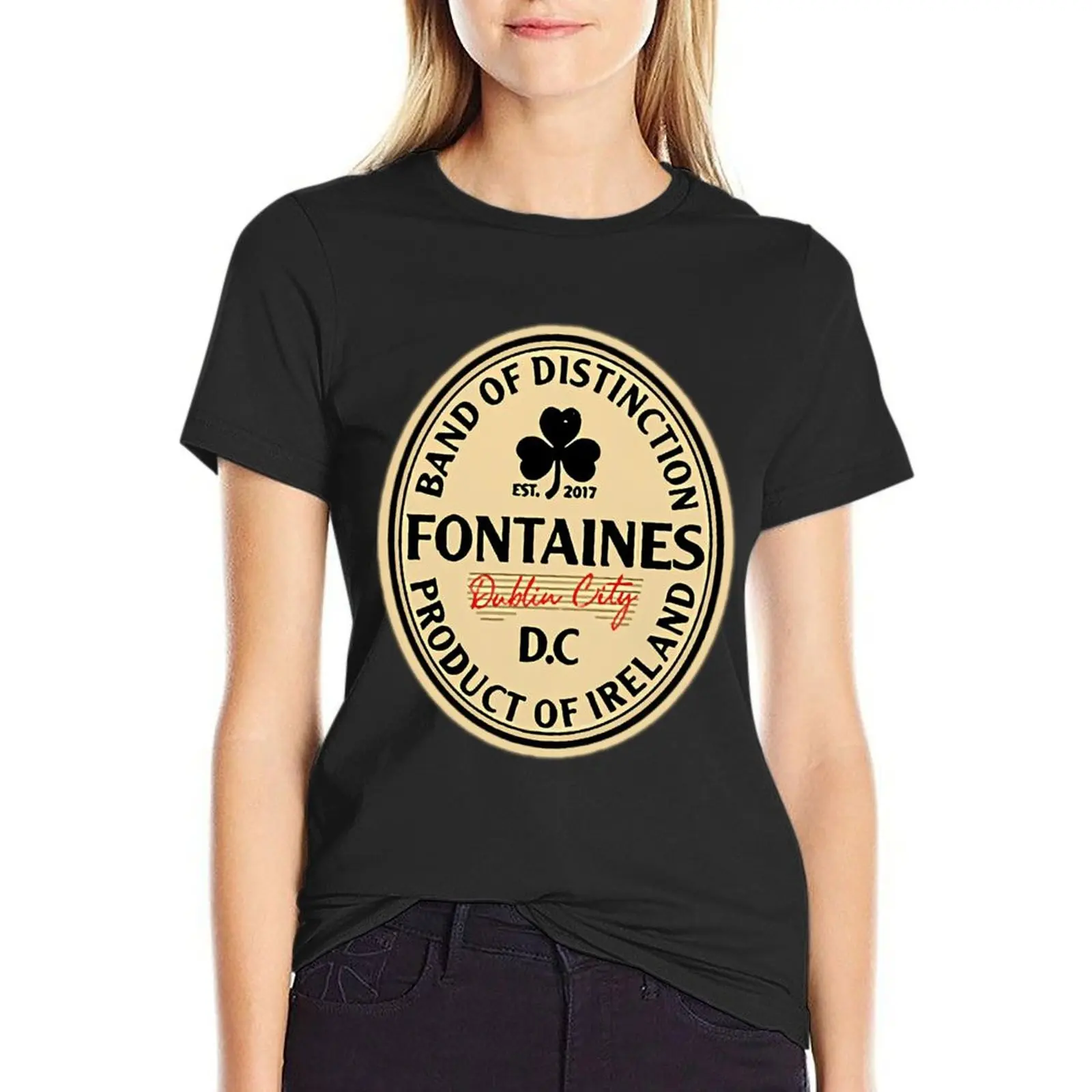 

Onedos FONTAINES Show D-C- \t T-Shirt heavyweights female tops Women