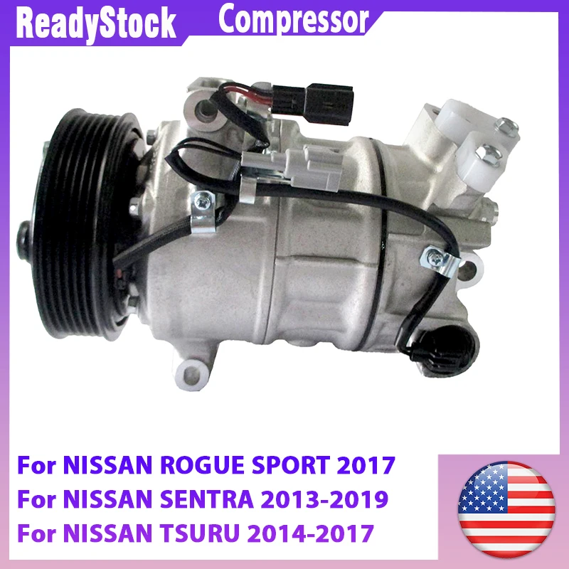 Treeligo Car AC compressor Air Conditioner Compressor 12V Fits For Nissan Rogue Sport 2017 92600-3SH0A 926003SH1A 92600-3SH1A