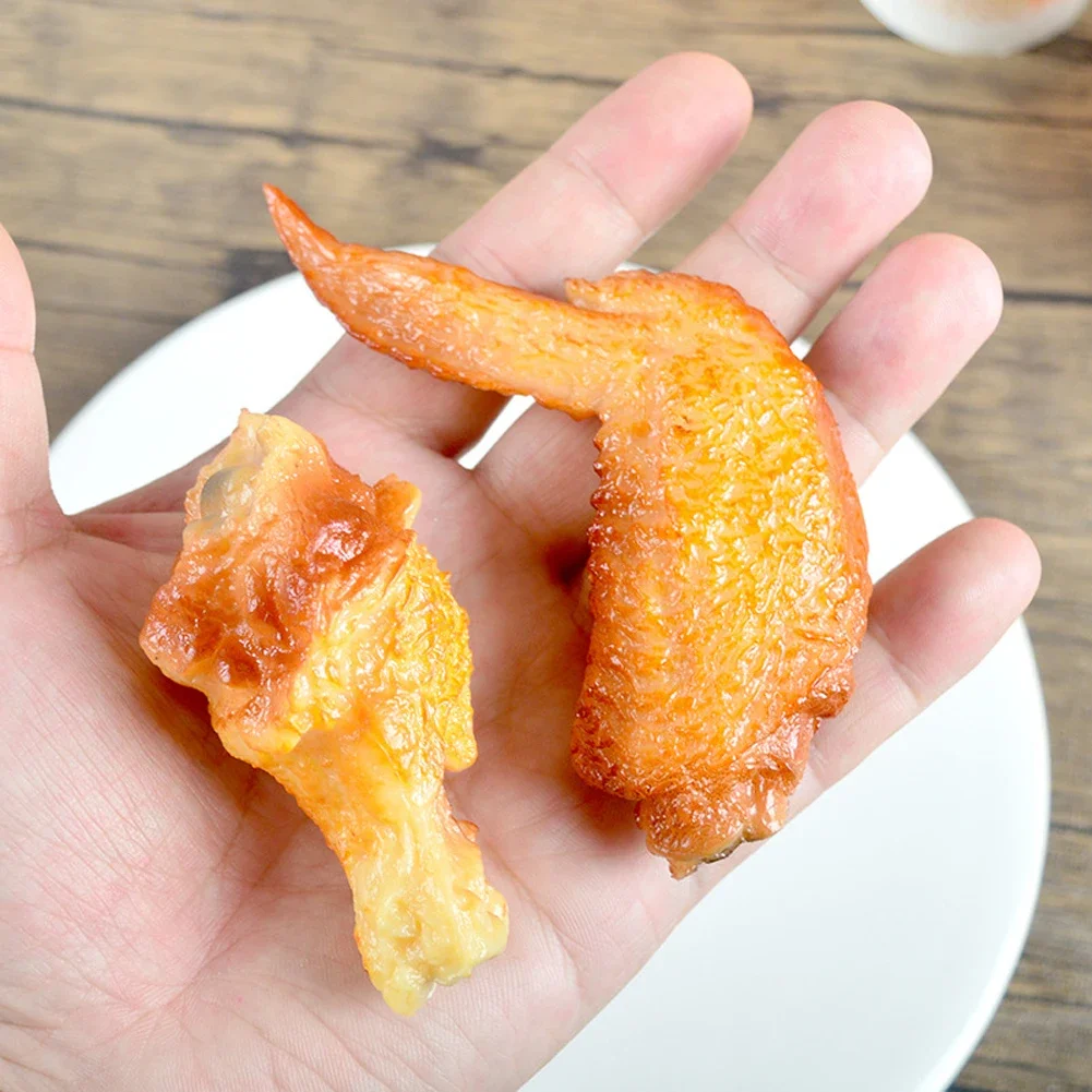 Chicken Nuggets Simulation Keychain French Fries Food Key Chain Chicken Leg Wings Restaurant Ornaments Chef Gift Cook Keyring