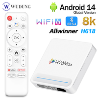Original H96 Max H618 Plus TV Box 8K Android14 2.4/5G WiFi6  Smart TV Smart Home 8K HDR Voice Remote Youtube Netflix Player
