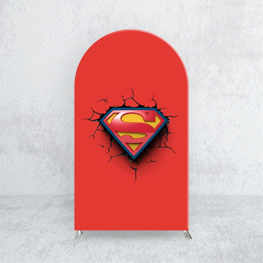 The Avengers Arch Backdrops Cover Superman Marvel Kids Birthday Party Elastic Custom Baby Shower Photo Background Banner Decort - Image 3