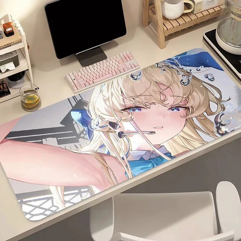 لوحة ماوس PC Speed للاعبين الرياضيين الإلكترونيين كمبيوتر محمول أزرق أرشيف Asuma Toki لوحة المفاتيح مثير فتاة حصيرة مكتبية لوحة ماوس أنيمي #5