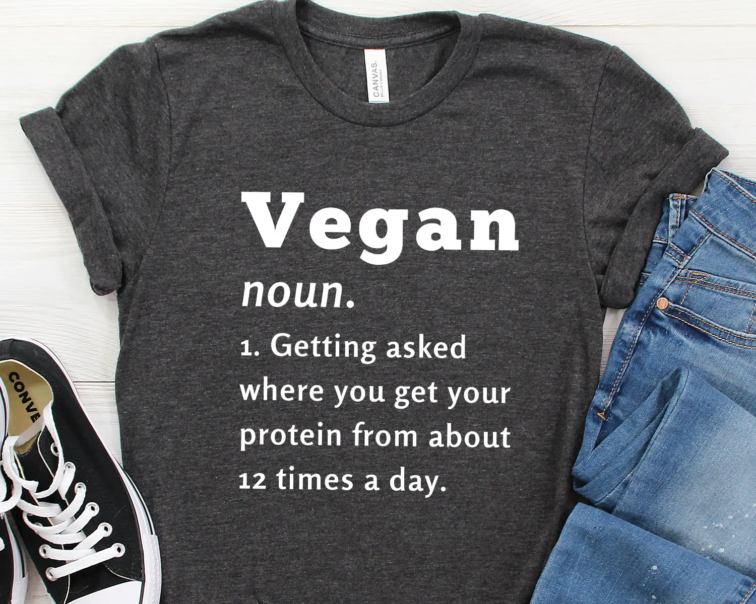 Vegan Definition T Shirt Joke for