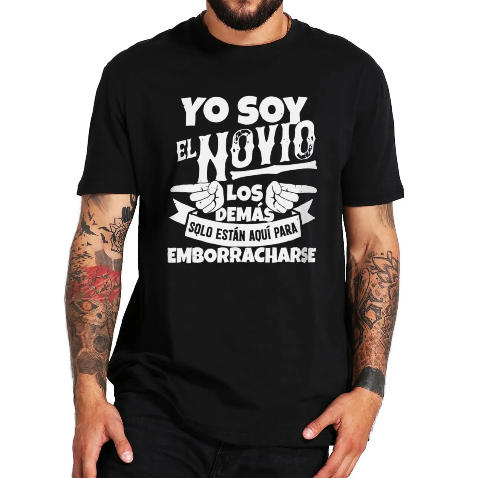 

Bachelor Party Men's Tshirt I'm The Groom Spanish Quote T Shirt The Others Are Only Here To Get Drunk Humor CamisetaF