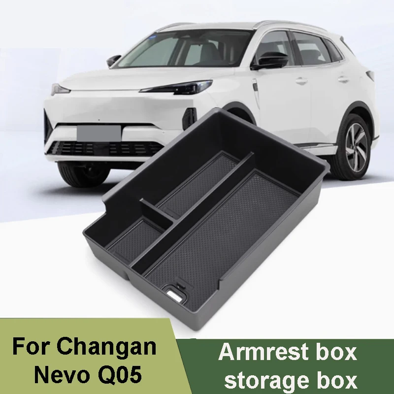 

For Changan Nevo Q05 2024-2025 Car Armrest Box Storage Box Modification Partition Storage Waterproof Anti Slip Accessories