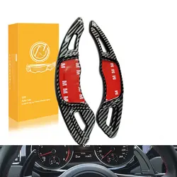 For Volkswagen VW Golf 7 MK7 T-ROC R-LINE GTI Teramont X TIGUAN Carbon Fiber Car Steering Wheel Shift Paddle Extension Shifters