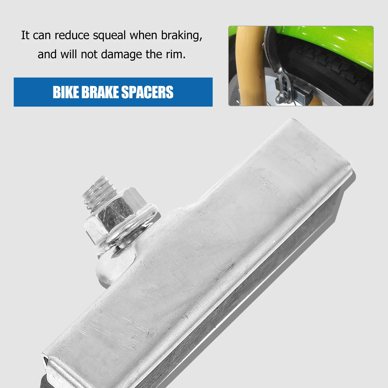 

10Pcs Cycling Brake Pads Silent Wear-Resistant Brake Blocks with Marking Line for Safe Riding Non-Damaging Bike Braking Supplies