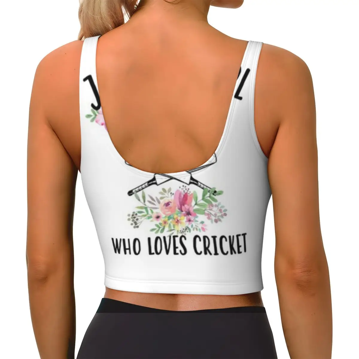 Outdoor Sports Top Just A Girl Who Loves Cricket Dance Training Seamless Sports Top