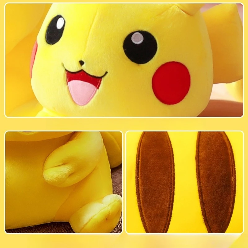 Anime Pokemon Kawaii Pikachu Stofftiere Cartoon & Niedliche Plüschpuppen Dekokissen Geburtstagsgeschenk für Kinder Freunde Jungen Mädchen