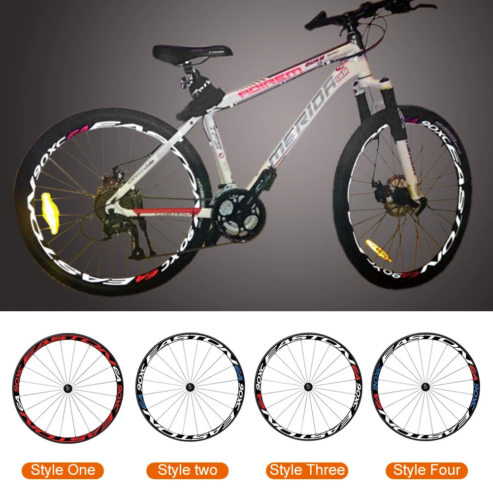 Bike Reflective Stickers Cycling Safety Wheel Rim Stickers Bike Tire Decals Stickers For 26 Inch Or 27.5Inch Wheels Wholesale