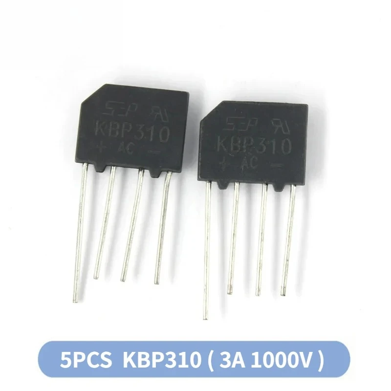 5PCS KBP310 Diode Brückengleichrichter 3A 1000V DIP Gleichrichter Diode Integrierte Schaltung