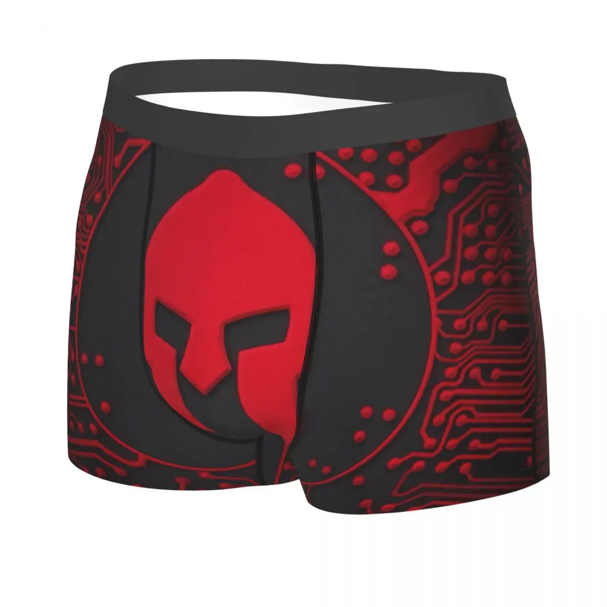 Custom Sparta Warrior Spartan Skull Boxer Shorts Men 3D Print Male Soft Underwear Panties Briefs