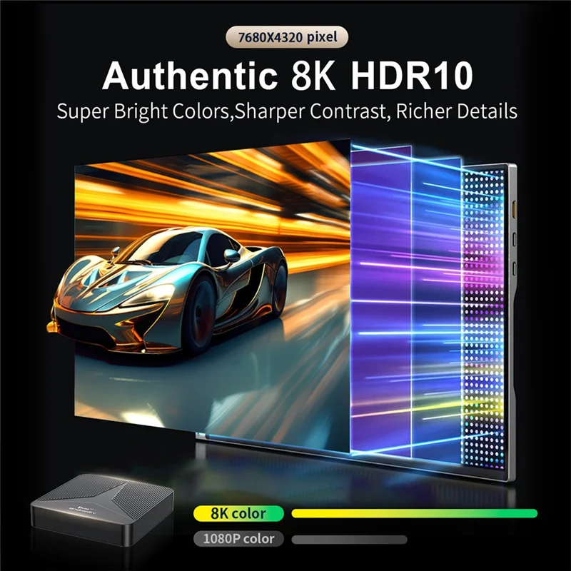 Android 14 TV Box 2GB + 16GB RK3518 Quad-Core 2.4G/5G Dual Wifi Smart TV Box Plugue UE