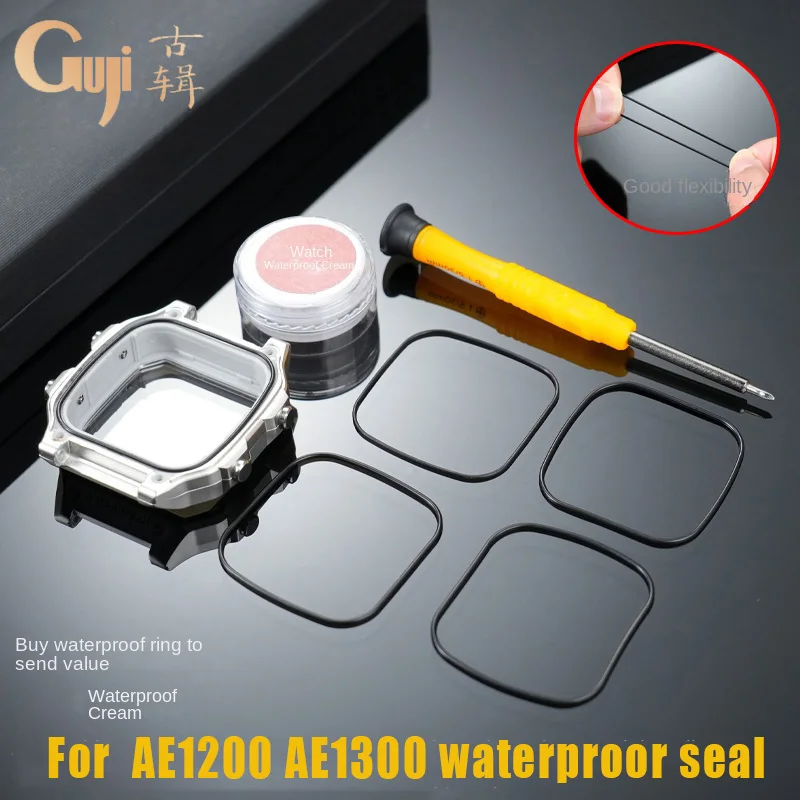 AE1200 Watch back cover waterproof ring For Casio AE1200 AE1300 bottom cover rubber sealing ring accessories Waterproof paste