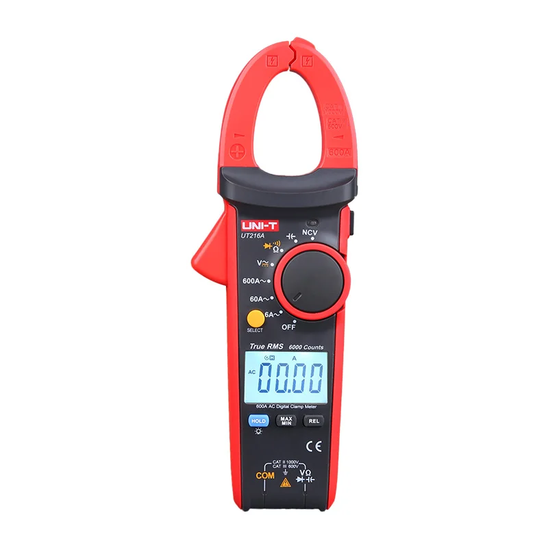 TECPEL UT216C 100A True RMS Clamp Meter Auto-Range Multimeter Frequency Measurement Digital Display 600V 20mF Capacitance 20M - view 3