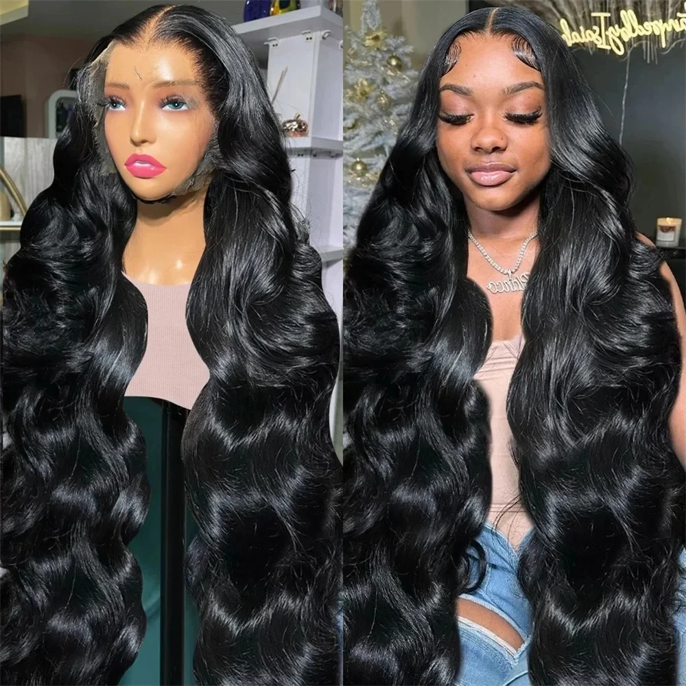 30 34Inch 13x4 Body Wave Lace Frontal Wig PrePlucked 5x5 Lace Closure Wig Brazilian 13X6 HD Lace Front Human Hair Wigs For Women