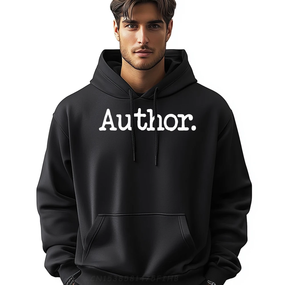 

Writer Simple Phrase Sports Hoodie Men New Luxury Sweater Geek Long Sleeve Pullover Hoodie For Men