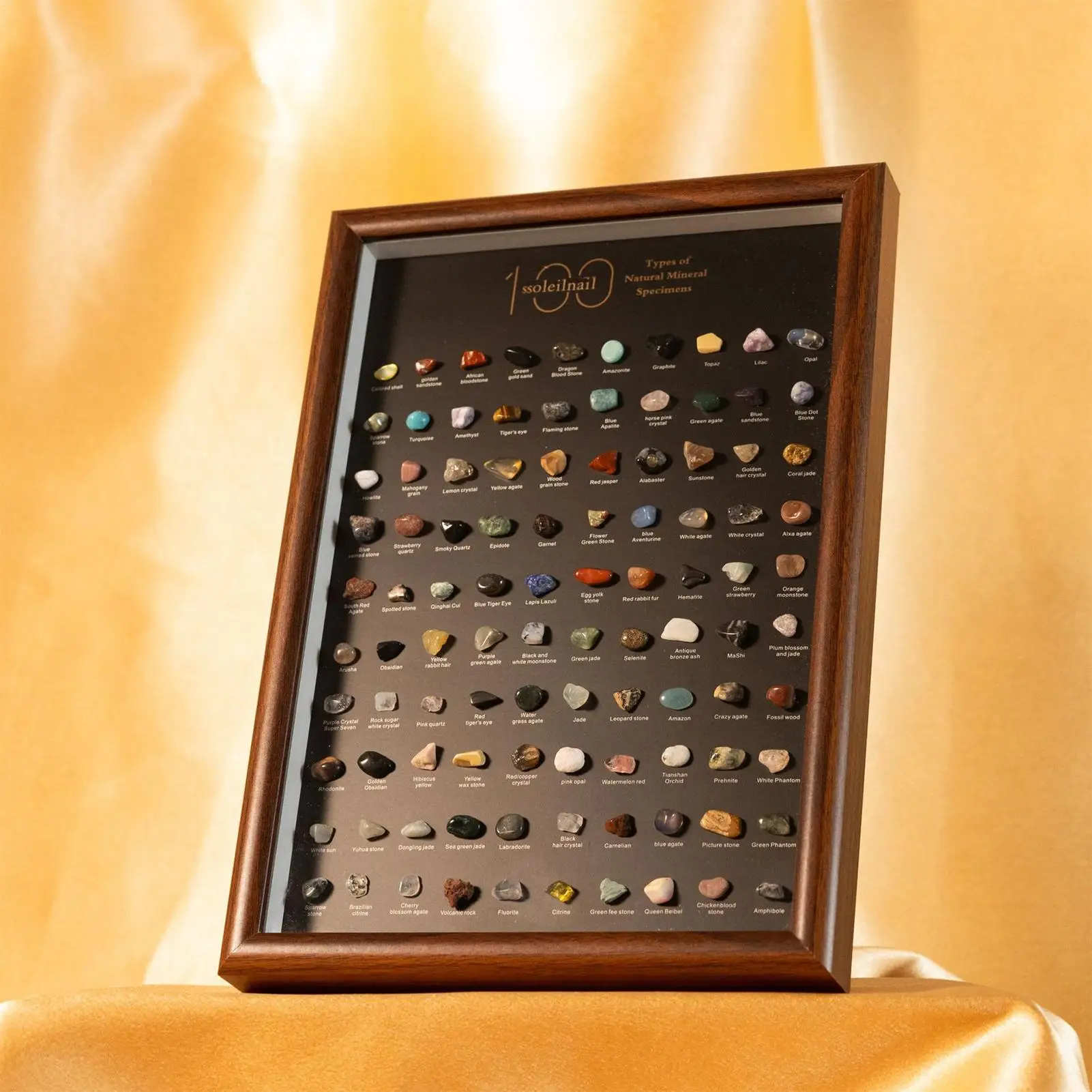 Nueva Caja de Colección de Rocas para Niños, Regalo de Navidad, Juego de Cristales de Piedras Preciosas Naturales, Kit de Ciencia Mineral, Regalos de Ciencia Geológica
