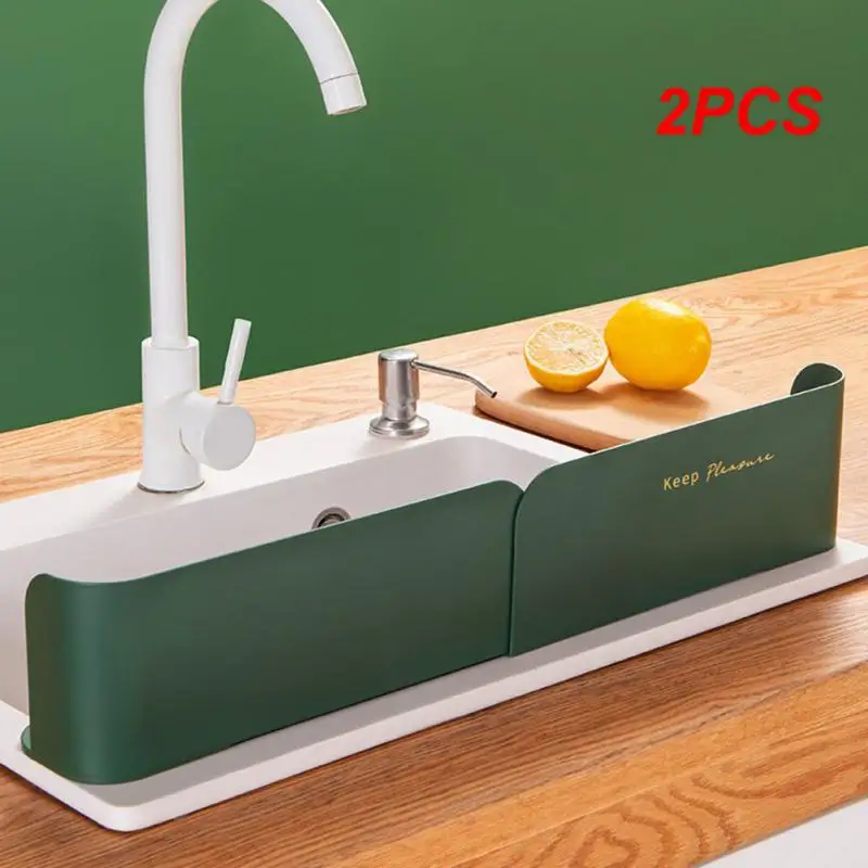 

2PCS Multifunctional Sink Shelf Kitchen Sinks Organizer Soap Sponge Holder Sink Drain Rack Storage Basket Kitchen Gadgets