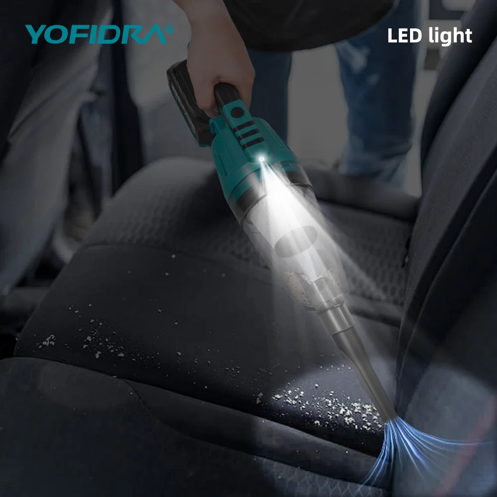 YOFIDRA 4IN1 Elektrischer Staubsauger 12Kpa 1500W Kabelloser Staubsauger Haus Auto Garten Reinigung Elektrowerkzeuge für Makita Akku Pin – Detail 8