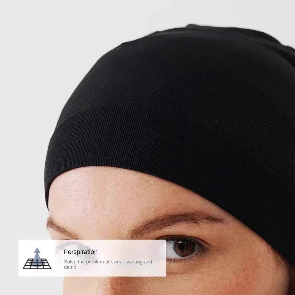 

Skullcaps Winter Running Hats Classic Windproof Solid Color Sport Bonnet Breathable Warmer Sport Cap Running Winter Cycling