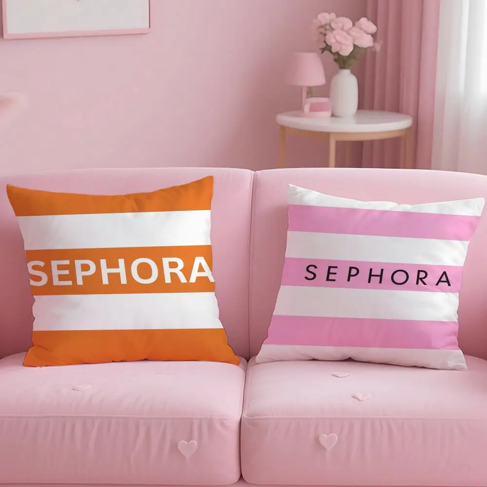 MAkeup Luxury Fashion Brand S-SEPsHORA Cushion Cover Comfortable Double Sided Pillow Cover For Car Sofa Bedroom & More