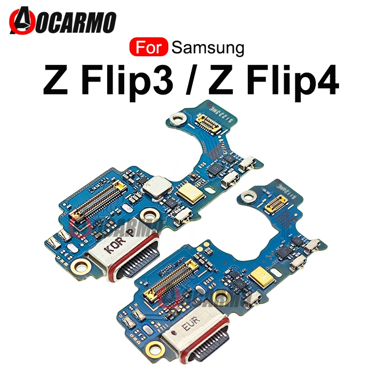 For Samsung Galaxy Z Flip 3 4 Z Flip4 Usb Charging Dock Charger Port With Mic Flex Cable Replacement Part SM- F721 F711