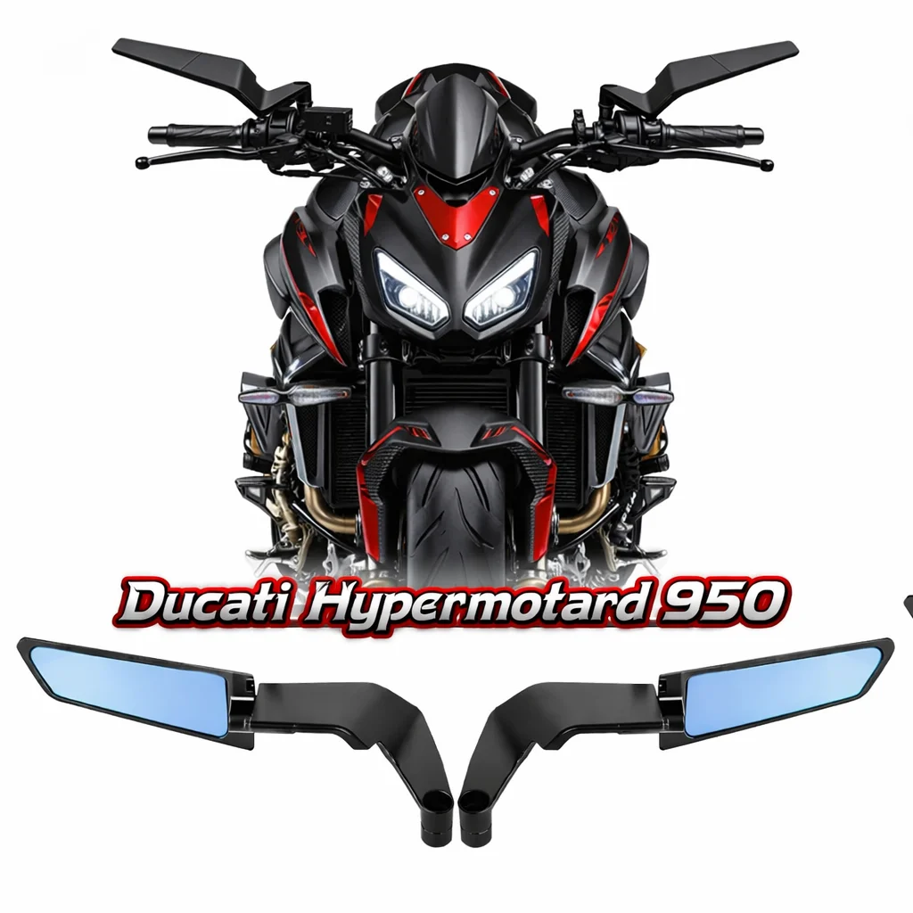 

For Ducati Hypermotard 950 Motorcycle Rear Side View Mirrors Rearview Mirror