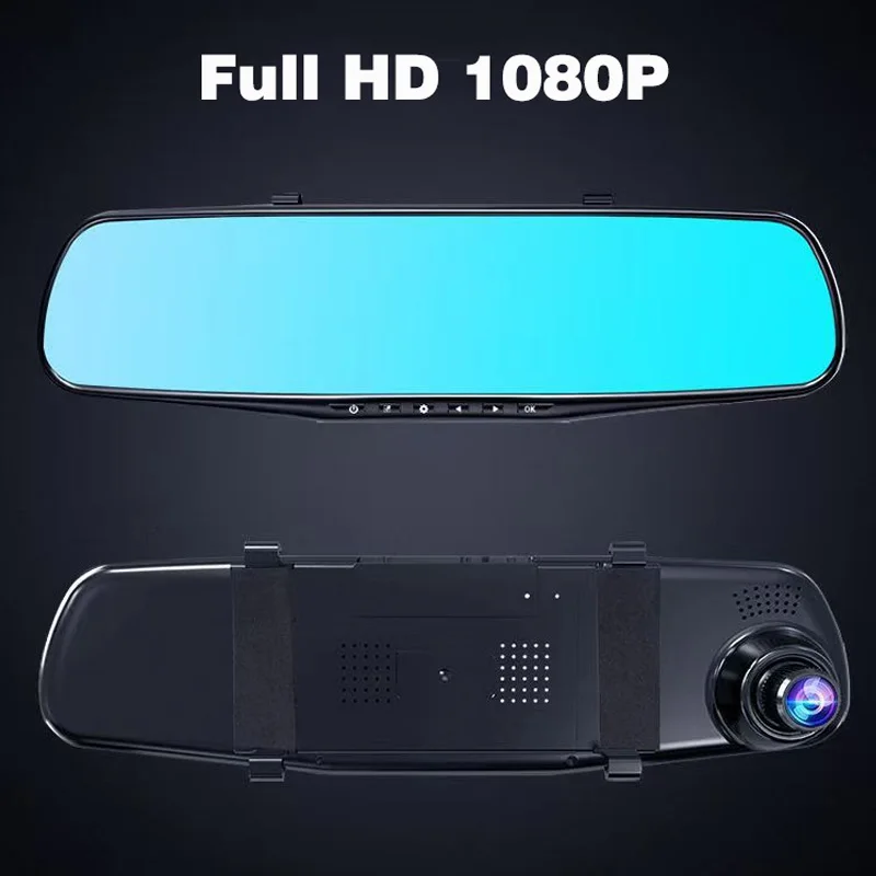 車載dvr-43インチ-5インチ-10インチ-デュアルレンズ-ドライブレコーダー-1080p-フルhd-前後2カメラ録画-バックミラー型-ループ録画